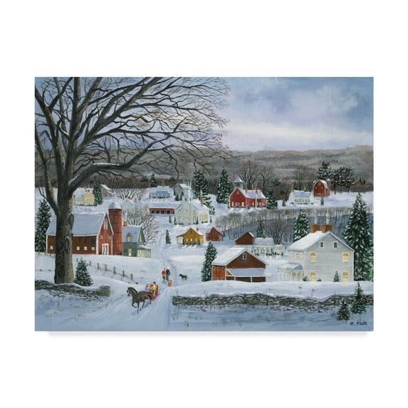 Trademark Fine Art 'Peaceful Valley Road' Canvas Art by Bob Fair