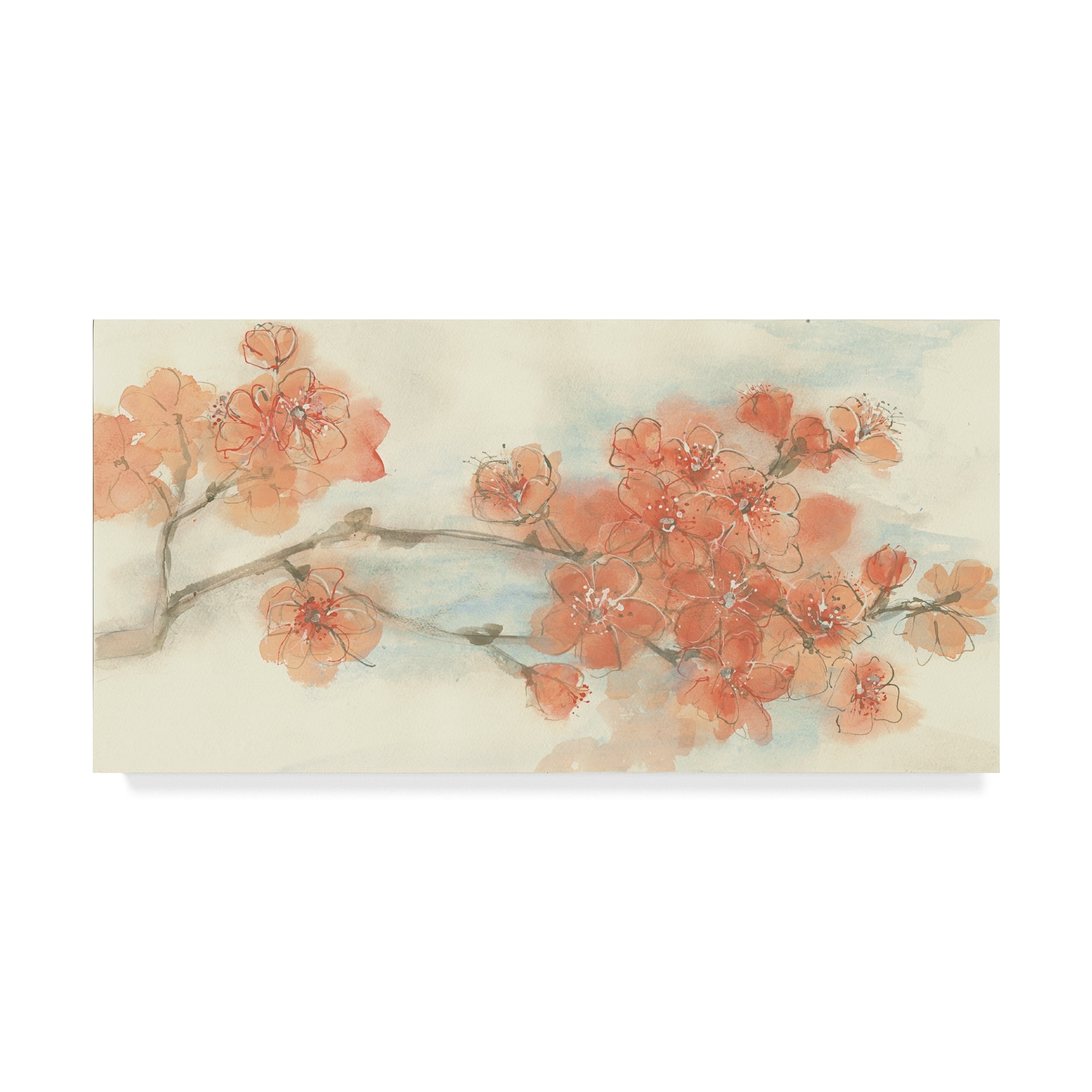 Chris Paschke 'Peach Blossom I Flipped' Canvas Art
