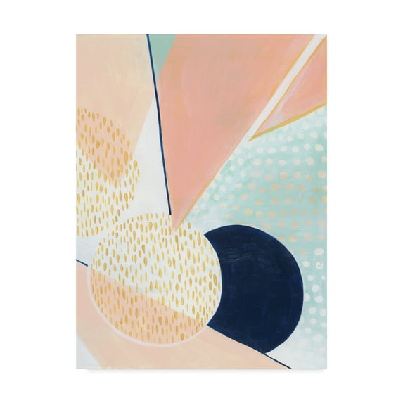 Trademark Fine Art 'Peach Eclipse I' Canvas Art by Grace Popp