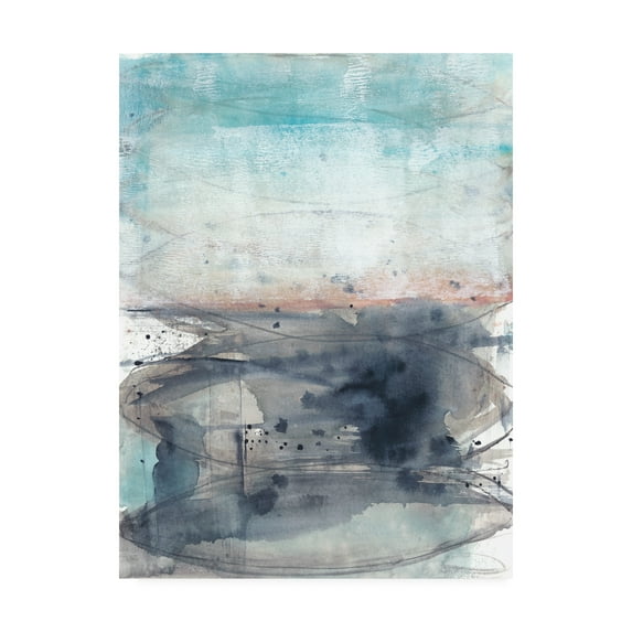 Trademark Fine Art 'Peach on the Horizon II' Canvas Art by Jennifer Goldberger