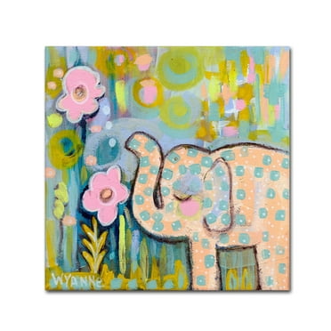 Trademark Fine Art 'Peachy Keen' Canvas Art by Wyanne