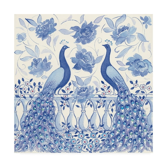 Trademark Fine Art 'Peacock Garden VI' Canvas Art by Miranda Thomas