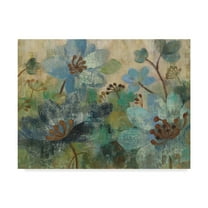 Trademark Fine Art 'Peacock Garden White Flowers' Canvas Art by Silvia Vassileva