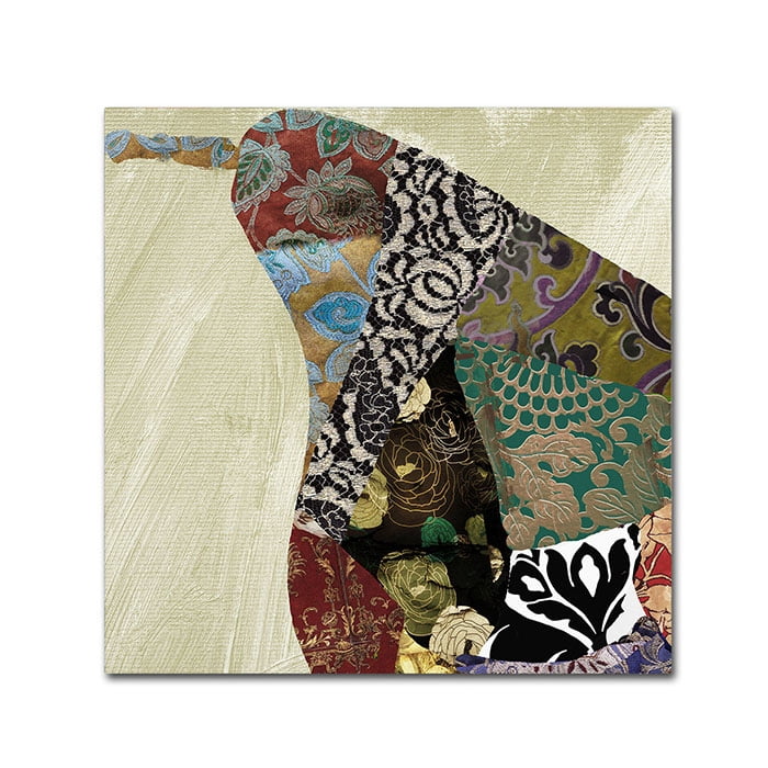 Trademark Fine Art "Pear Brocade I" Canvas Art by Color Bakery