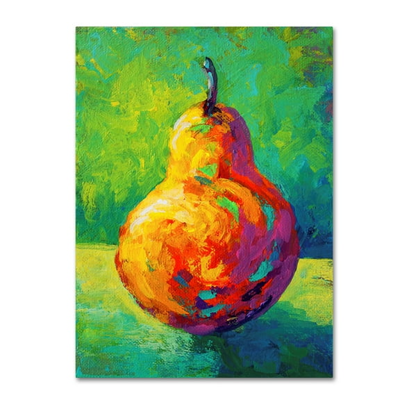 Trademark Fine Art 'Pear V' Canvas Art by Marion Rose