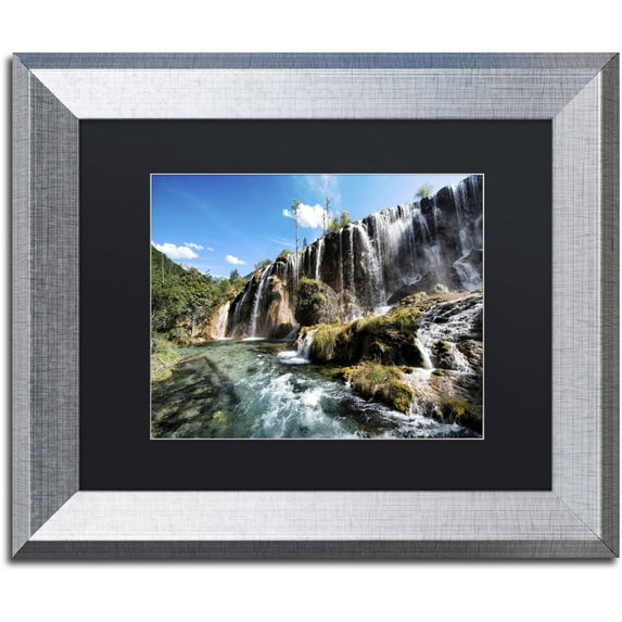 Trademark Fine Art "Pearl Shoal V" Canvas Art by Philippe Hugonnard, Black Matte, Silver Frame