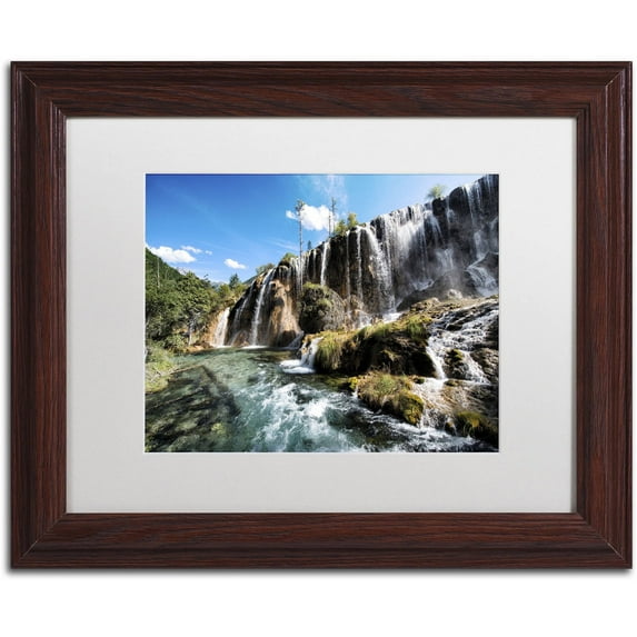 Trademark Fine Art "Pearl Shoal V" Canvas Art by Philippe Hugonnard, White Matte, Wood Frame