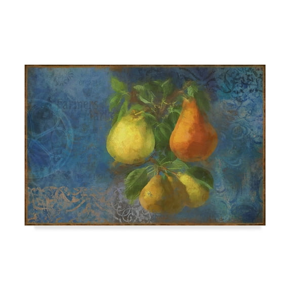 Trademark Fine Art 'Pears Fruit Series' Canvas Art by Cora Niele