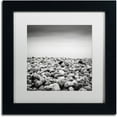 thumbnail image 1 of Trademark Fine Art "Pebble Beach" Canvas Art by Dave MacVicar, White Matte, Black Frame, 1 of 4