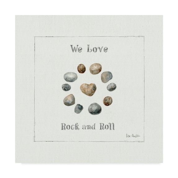 Trademark Fine Art 'Pebbles and Sandpipers VIII' Canvas Art by Lisa Audit