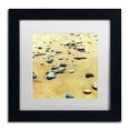 thumbnail image 1 of Trademark Fine Art "Pebbles on the Beach" Canvas Art by Michelle Calkins, White Matte, Black Frame, 1 of 3