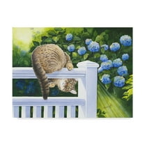 Trademark Fine Art 'Peek A Boo Floral' Canvas Art by Mary Irwin