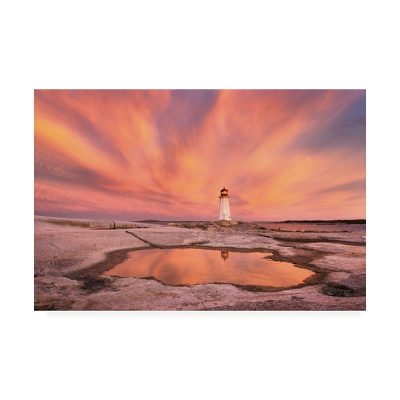 Trademark Fine Art 'Peggys Cove Nova Scotia' Canvas Art by Alan Majchrowicz