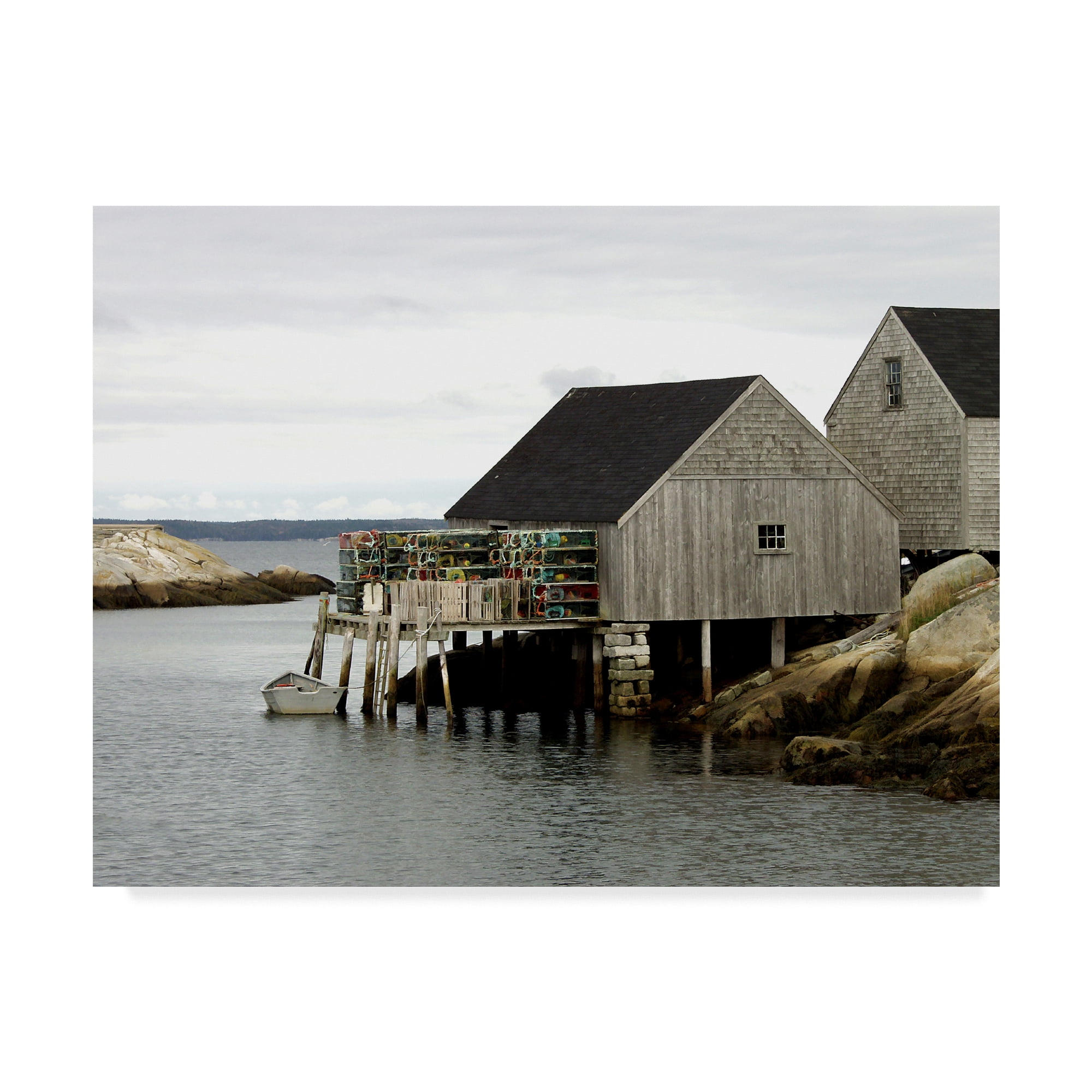 Trademark Fine Art 'Peggys Cove, Ns' Canvas Art by J.D. Mcfarlan