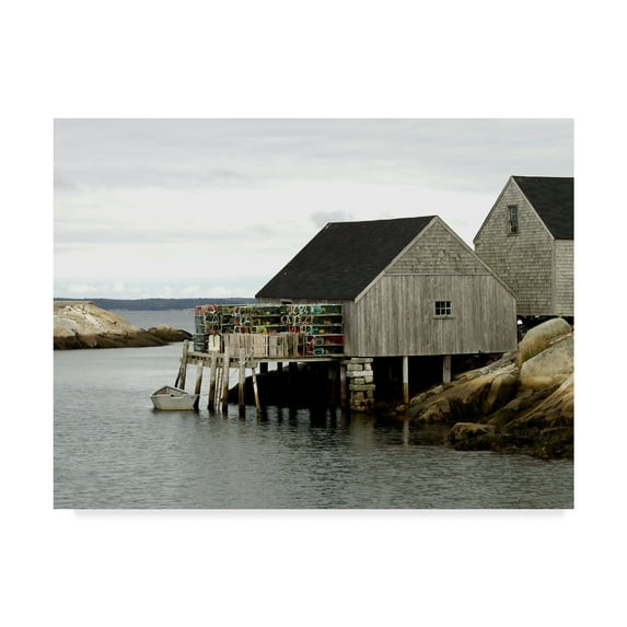 Trademark Fine Art 'Peggys Cove, Ns' Canvas Art by J.D. Mcfarlan