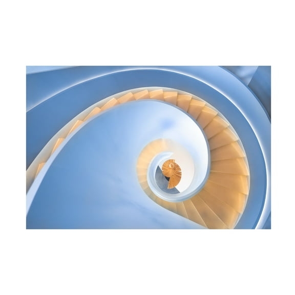 Trademark Fine Art Peiyin Wang Spiral Stairs Canvas Wall Art