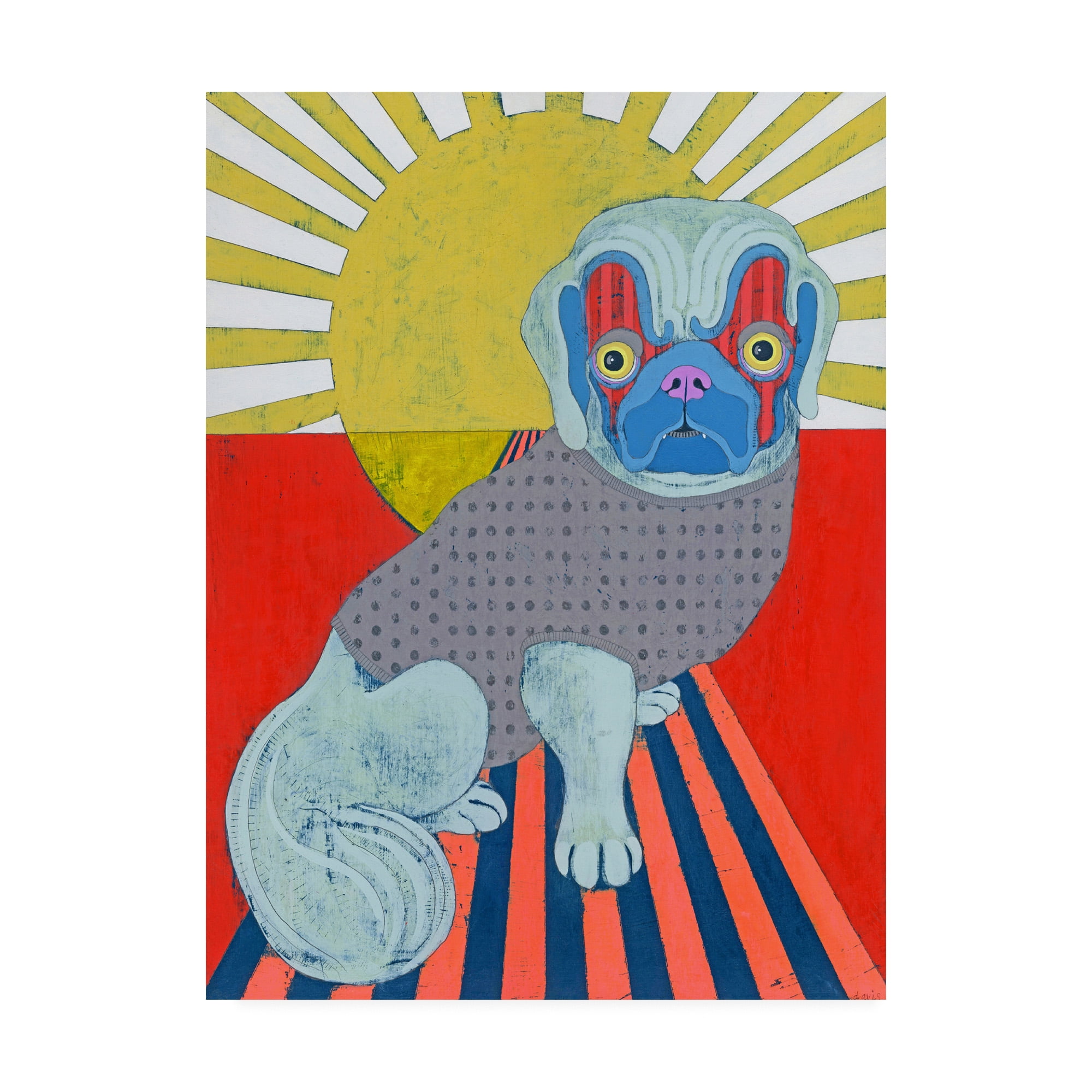 Trademark Fine Art 'Pekingese' Canvas Art by Jennifer Davi