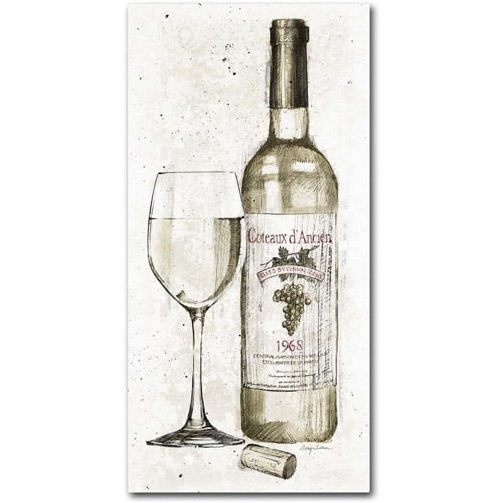 Trademark Fine Art "Pencil Wine II" Canvas Art by Avery Tillmon