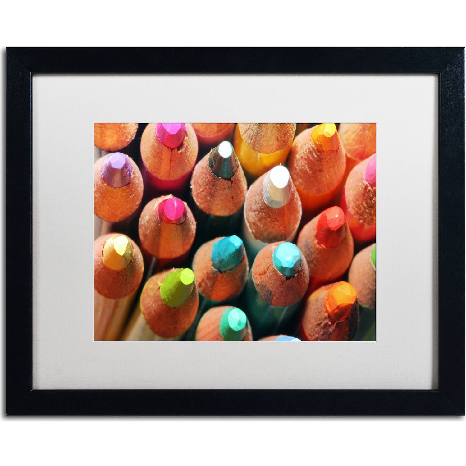 trademark fine art pencils black framed wall art