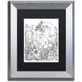 thumbnail image 1 of Trademark Fine Art "Penguins" Canvas Art by KCDoodleArt Black Matte, Silver Frame, 1 of 4
