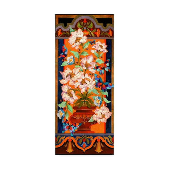 Trademark Fine Art 'Peony Tile' Canvas Art by David Galchutt