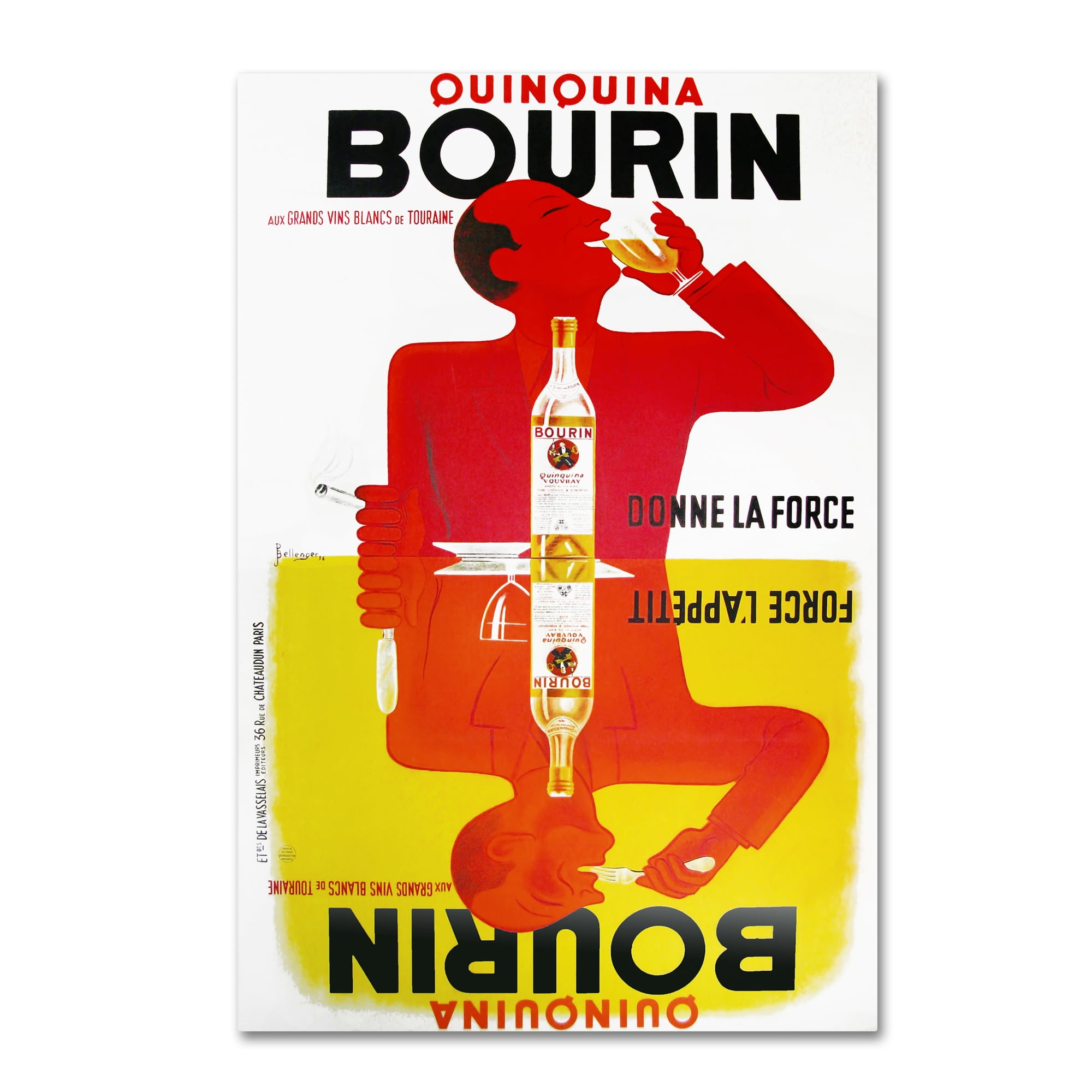Trademark Fine Art People Canvas Art ' Bourin ' by Vintage Apple Collection