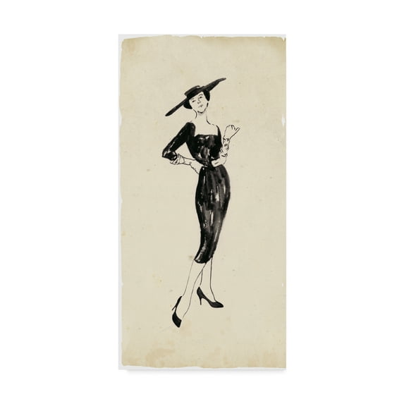 Trademark Fine Art People Canvas Art ' Fashion Glimpse IV ' by Melissa Wang