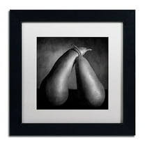 Trademark Fine Art "Peras Tiernas" Canvas Art by Moises Levy White Matte, Black Frame