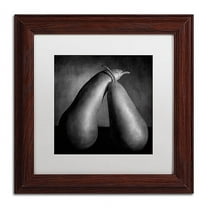 Trademark Fine Art "Peras Tiernas" Canvas Art by Moises Levy White Matte, Wood Frame
