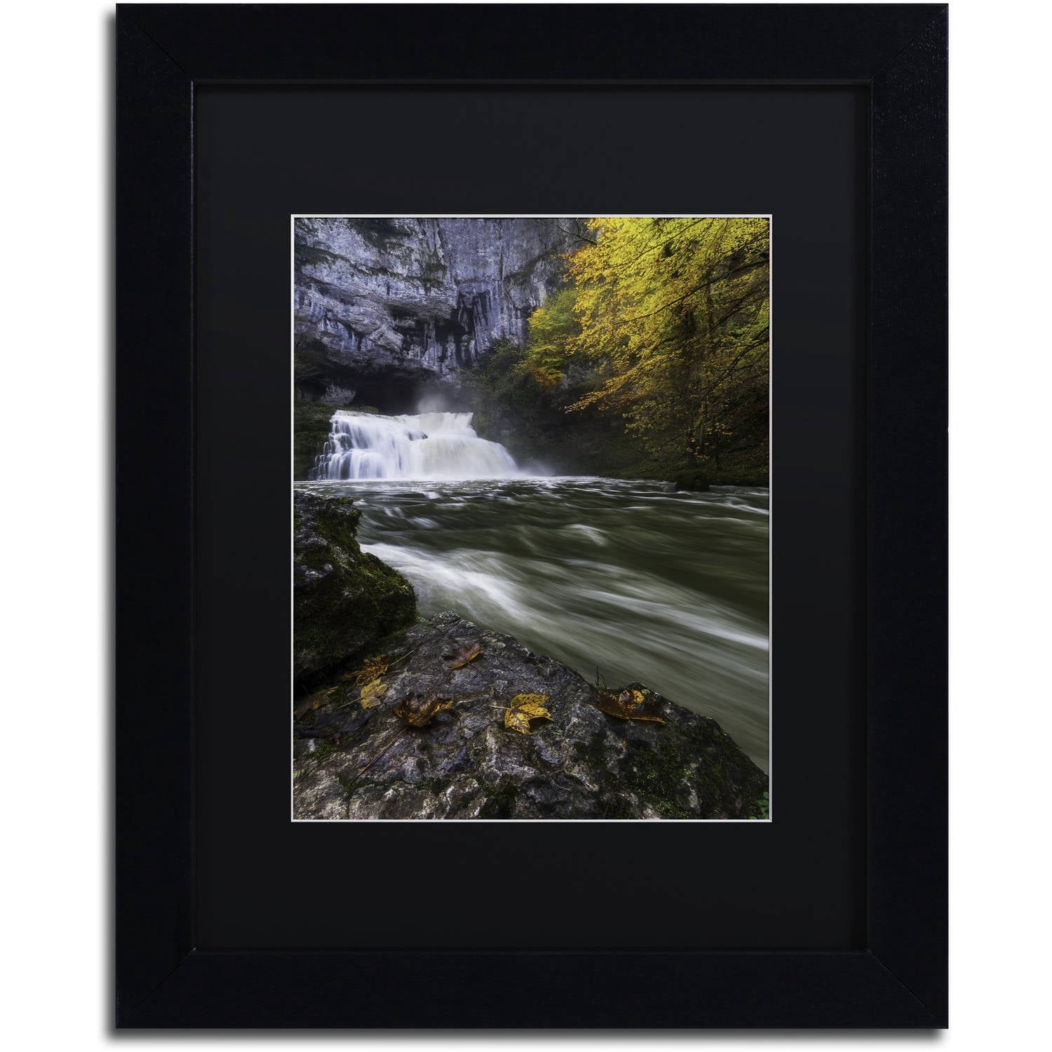 Trademark Fine Art "Perfect Harmony" Canvas Art by Mathieu Rivrin, Black Matte, Black Frame