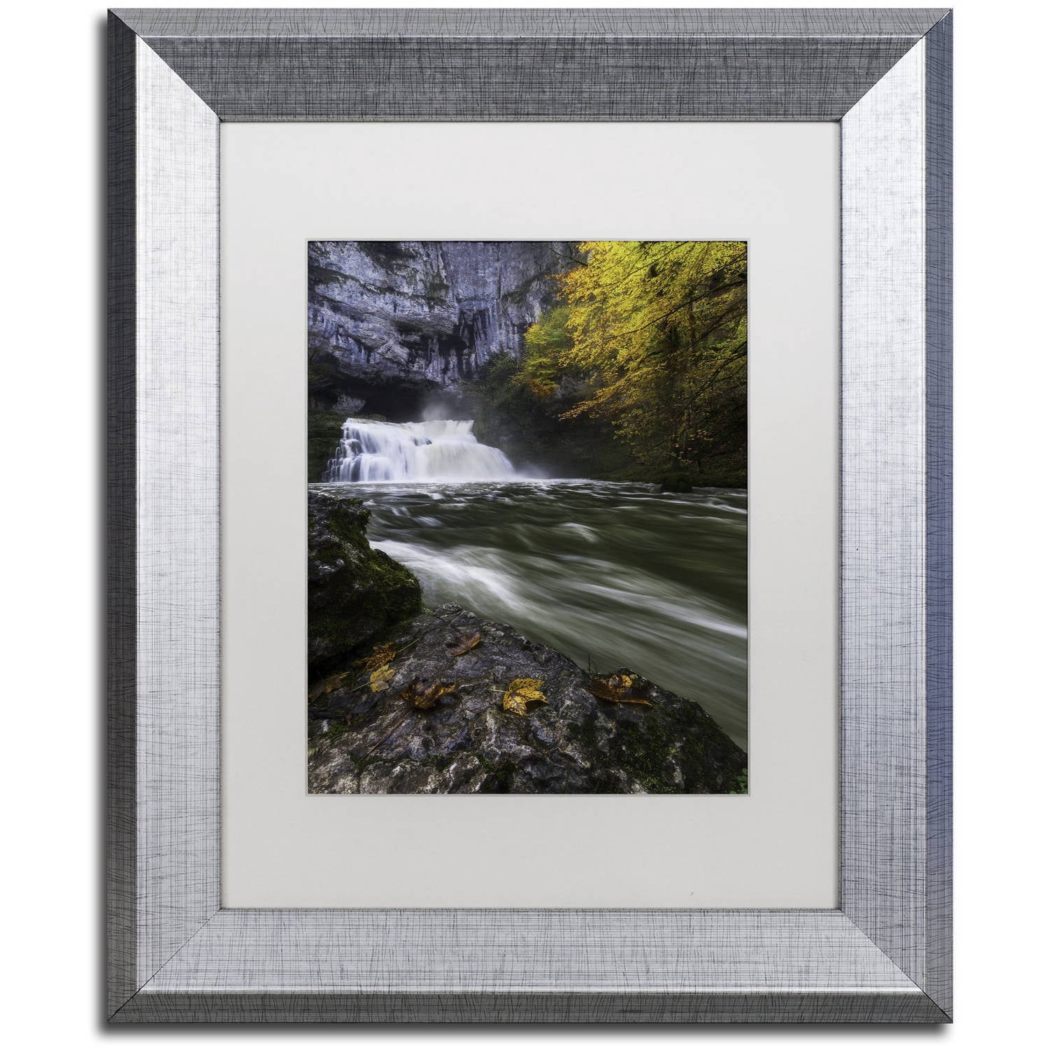 Trademark Fine Art "Perfect Harmony" Canvas Art by Mathieu Rivrin, White Matte, Silver Frame