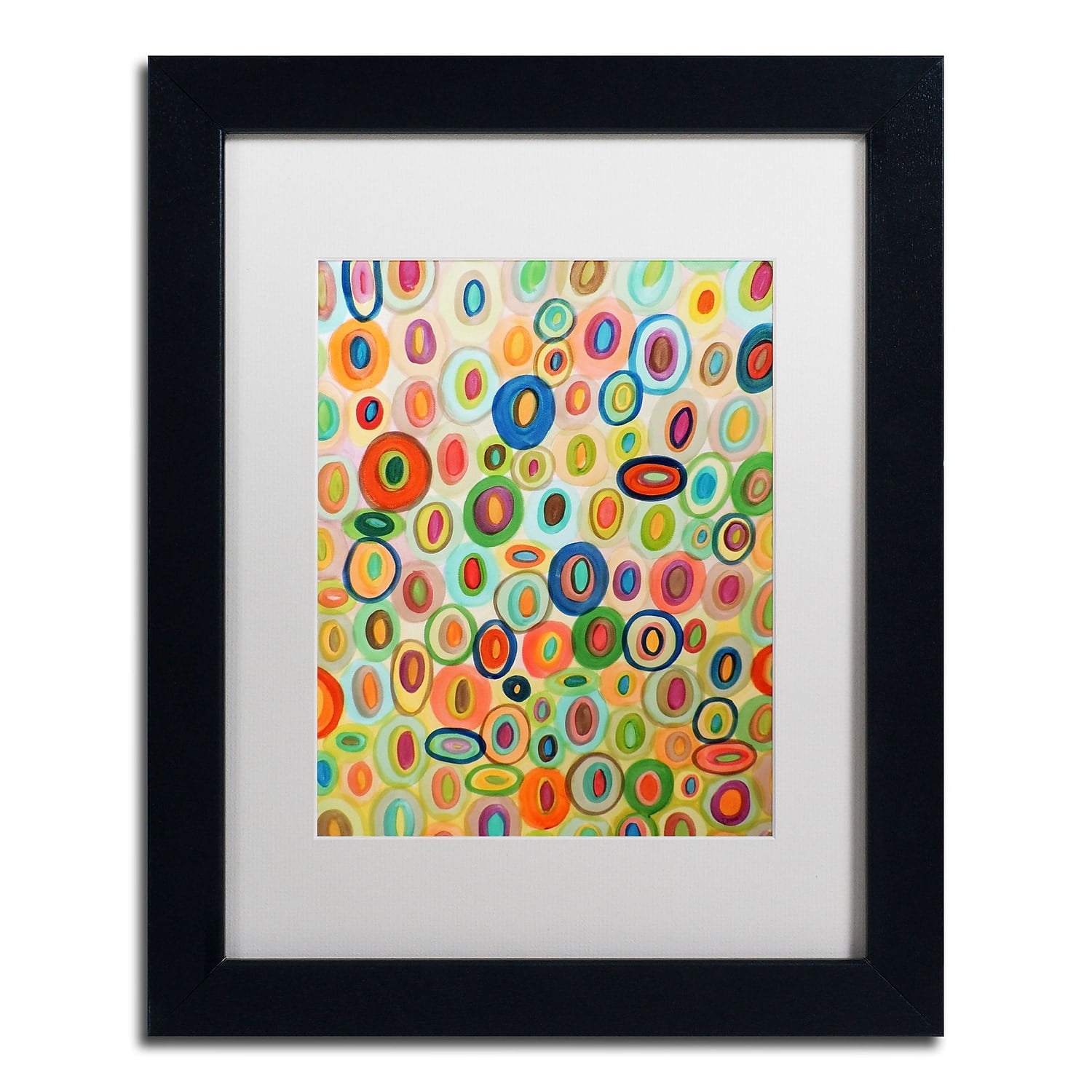 Trademark Fine Art "Permanence" Canvas Art by Sylvie Demers, White Matte, Black Frame