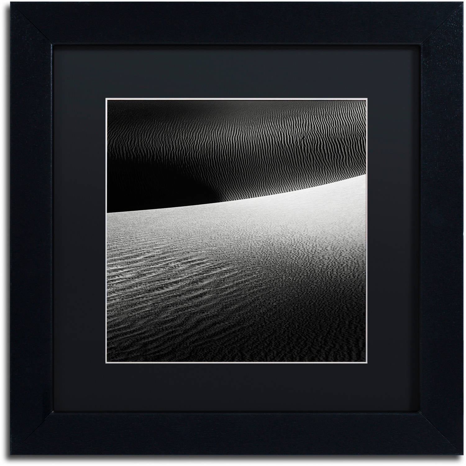Trademark Fine Art "Perpendicular" Canvas Art by Dave MacVicar, Black Matte, Black Frame
