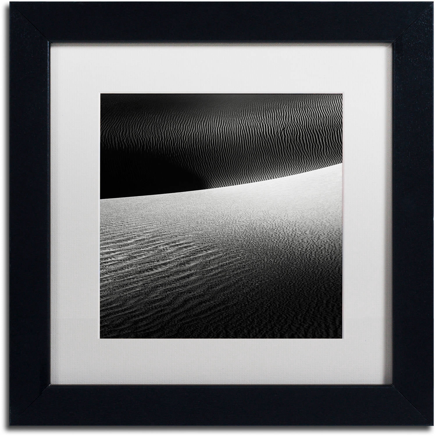 Trademark Fine Art "Perpendicular" Canvas Art by Dave MacVicar, White Matte, Black Frame