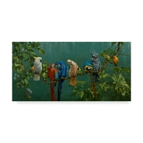Trademark Fine Art 'Perroquets' Canvas Art by Michael Jackson
