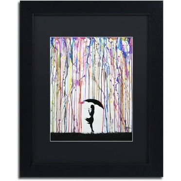 Trademark Fine Art 'Persephone' Canvas Art by Marc Allante, Black Matte, Black Frame