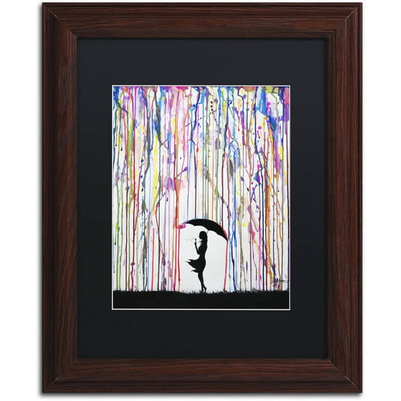 Trademark Fine Art 'Persephone' Canvas Art by Marc Allante, Black Matte, Wood Frame