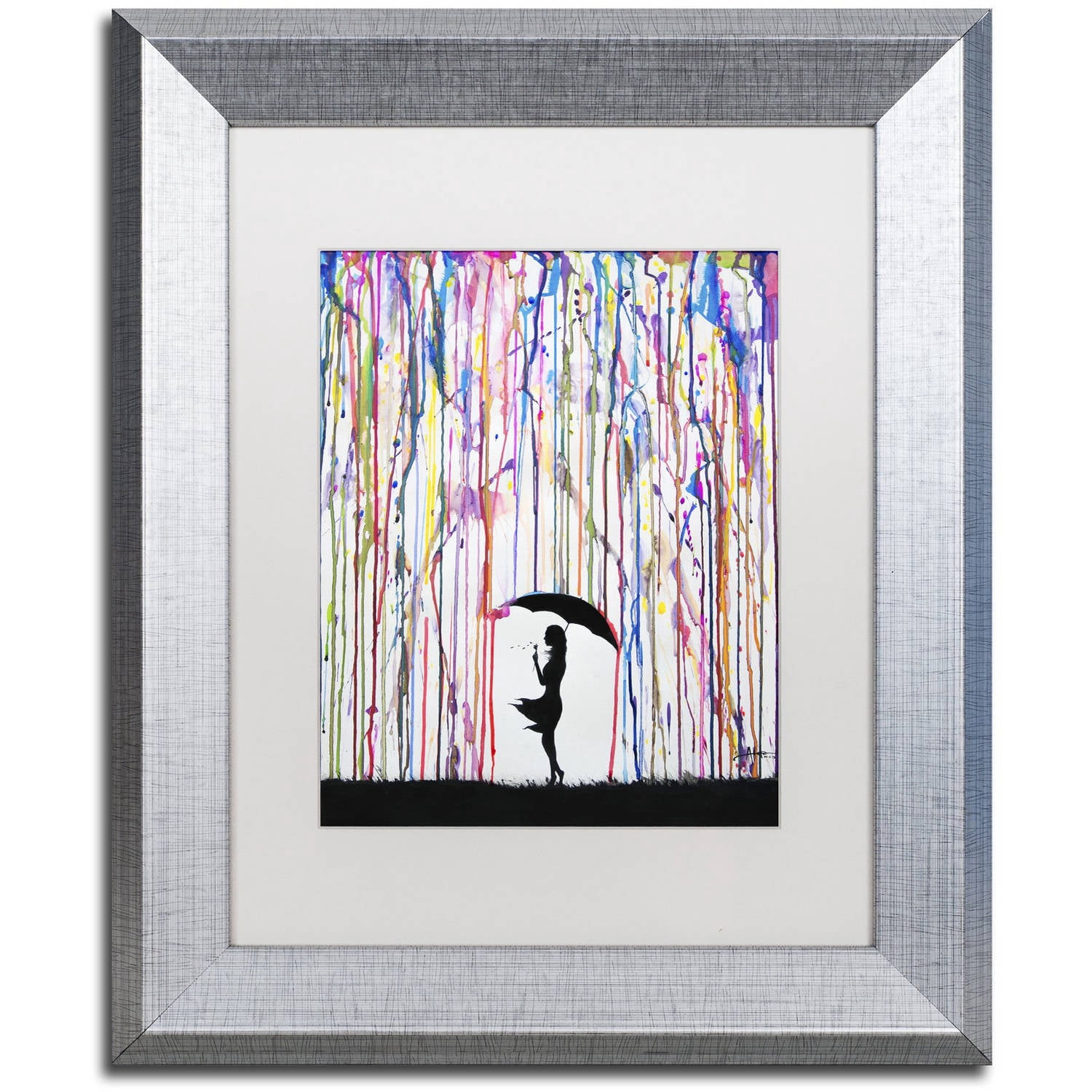 Trademark Fine Art 'Persephone' Canvas Art by Marc Allante, White Matte, Silver Frame