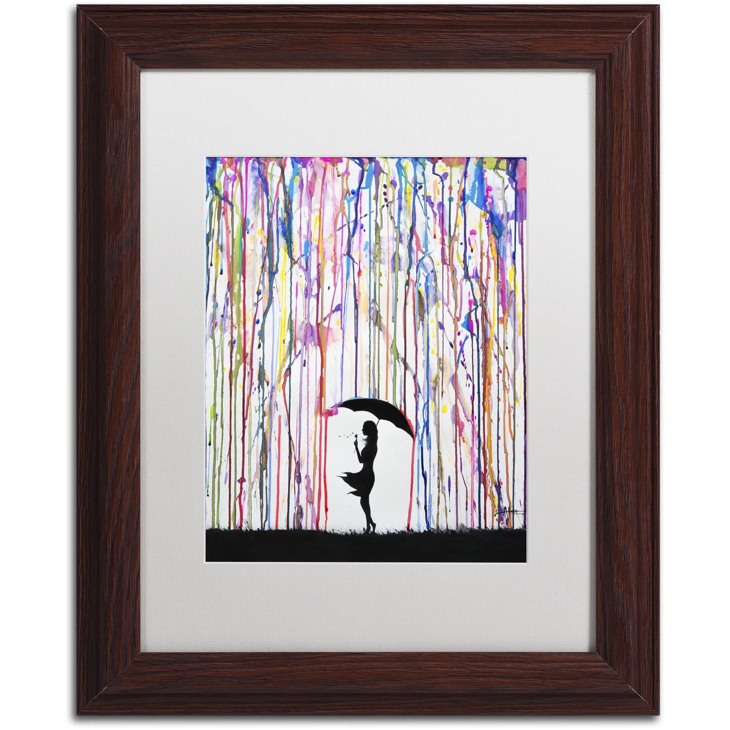 Trademark Fine Art 'Persephone' Canvas Art by Marc Allante, White Matte, Wood Frame