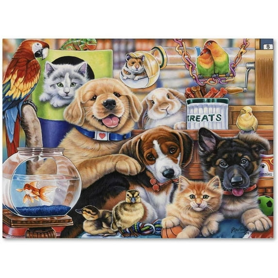 Trademark Fine Art 'Pet Shop' Canvas Art by Jenny Newland