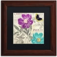 thumbnail image 1 of Trademark Fine Art "Petals of Paris II" Canvas Art by Color Bakery Black Matte, Wood Frame, 1 of 4