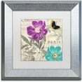 thumbnail image 1 of Trademark Fine Art "Petals of Paris II" Canvas Art by Color Bakery White Matte, Silver Frame, 1 of 4
