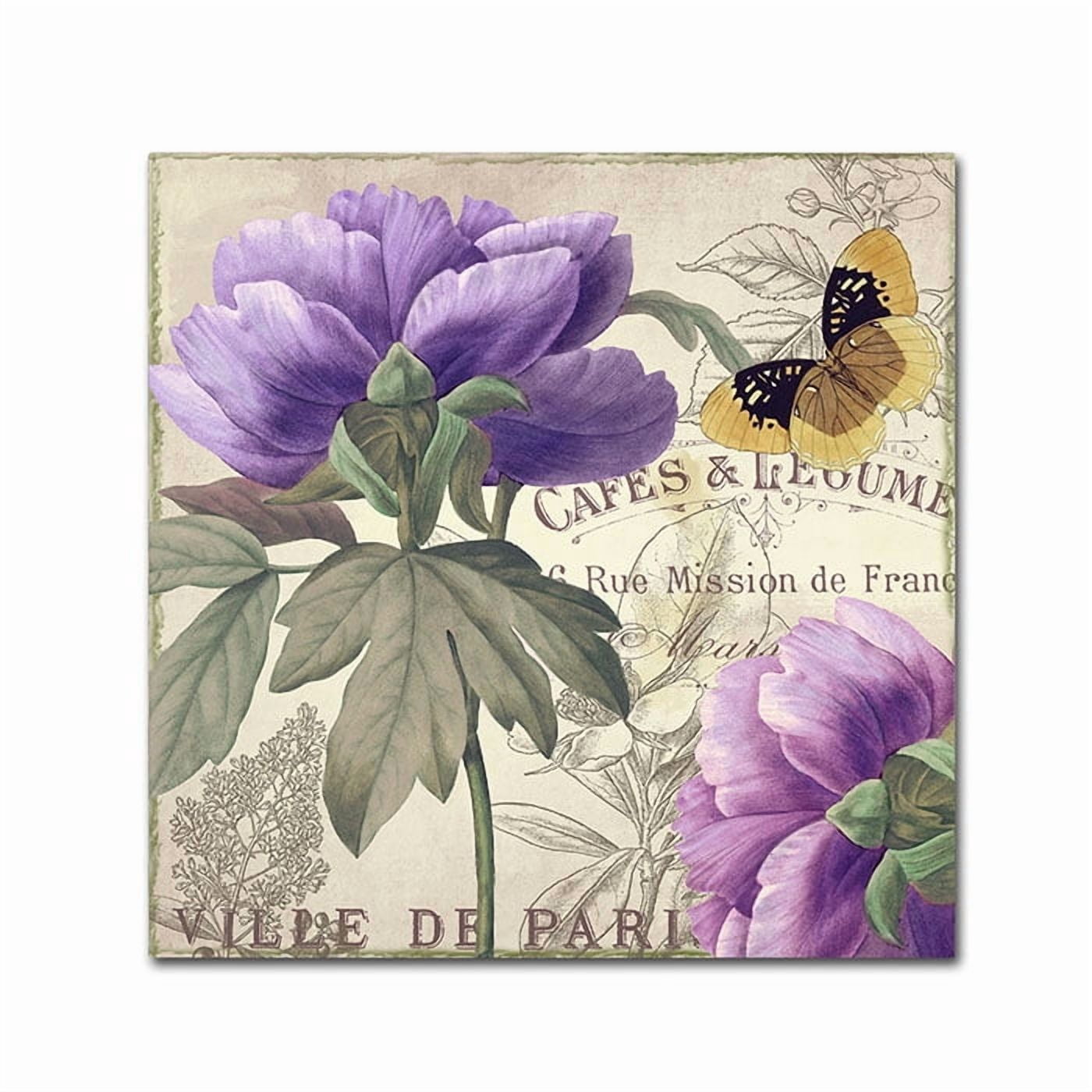 Trademark Fine Art "Petals of Paris IV" Canvas Art by Color Bakery