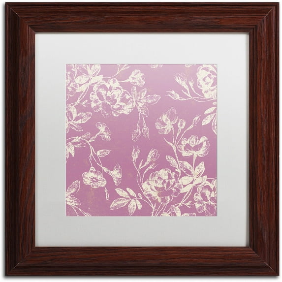 Trademark Fine Art "Petals of Paris VI" Canvas Art by Color Bakery White Matte, Wood Frame