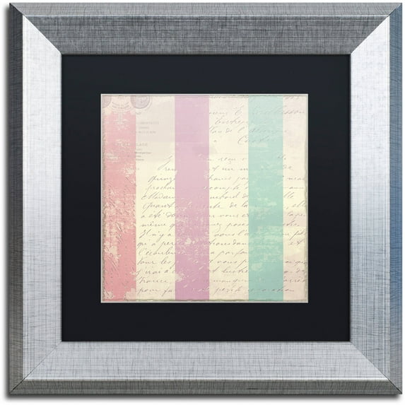 Trademark Fine Art "Petals of Paris VII" Canvas Art by Color Bakery Black Matte, Silver Frame