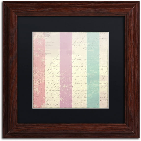 Trademark Fine Art "Petals of Paris VII" Canvas Art by Color Bakery Black Matte, Wood Frame