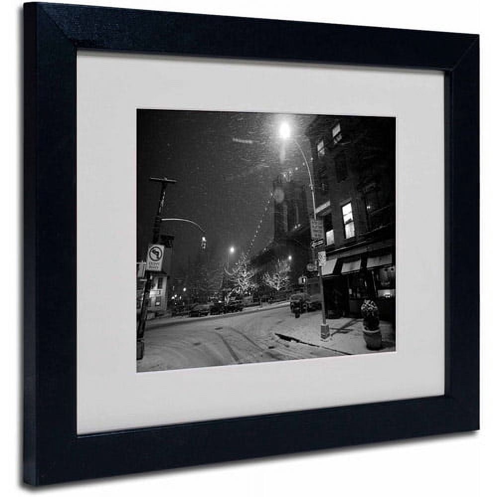 Trademark Fine Art "Pete's by the Bridge" by Yale Gurney, Black Frame