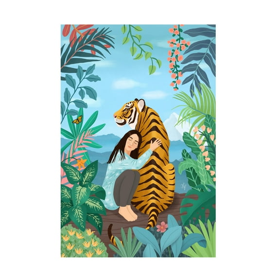 Trademark Fine Art Petra Holikova Tiger Canvas Wall Art