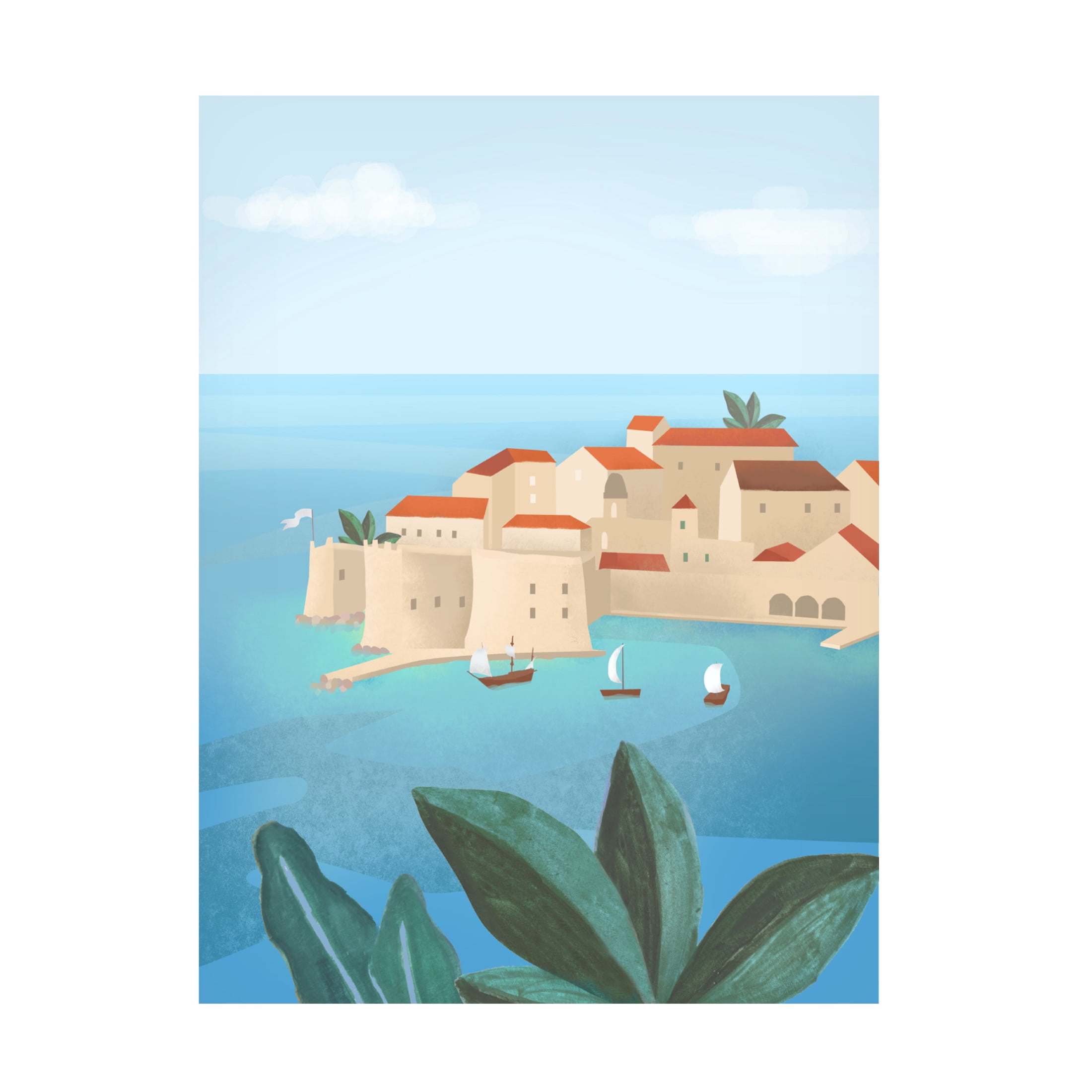 Trademark Fine Art Petra Lizde Dubrovnik City Canvas Wall Art