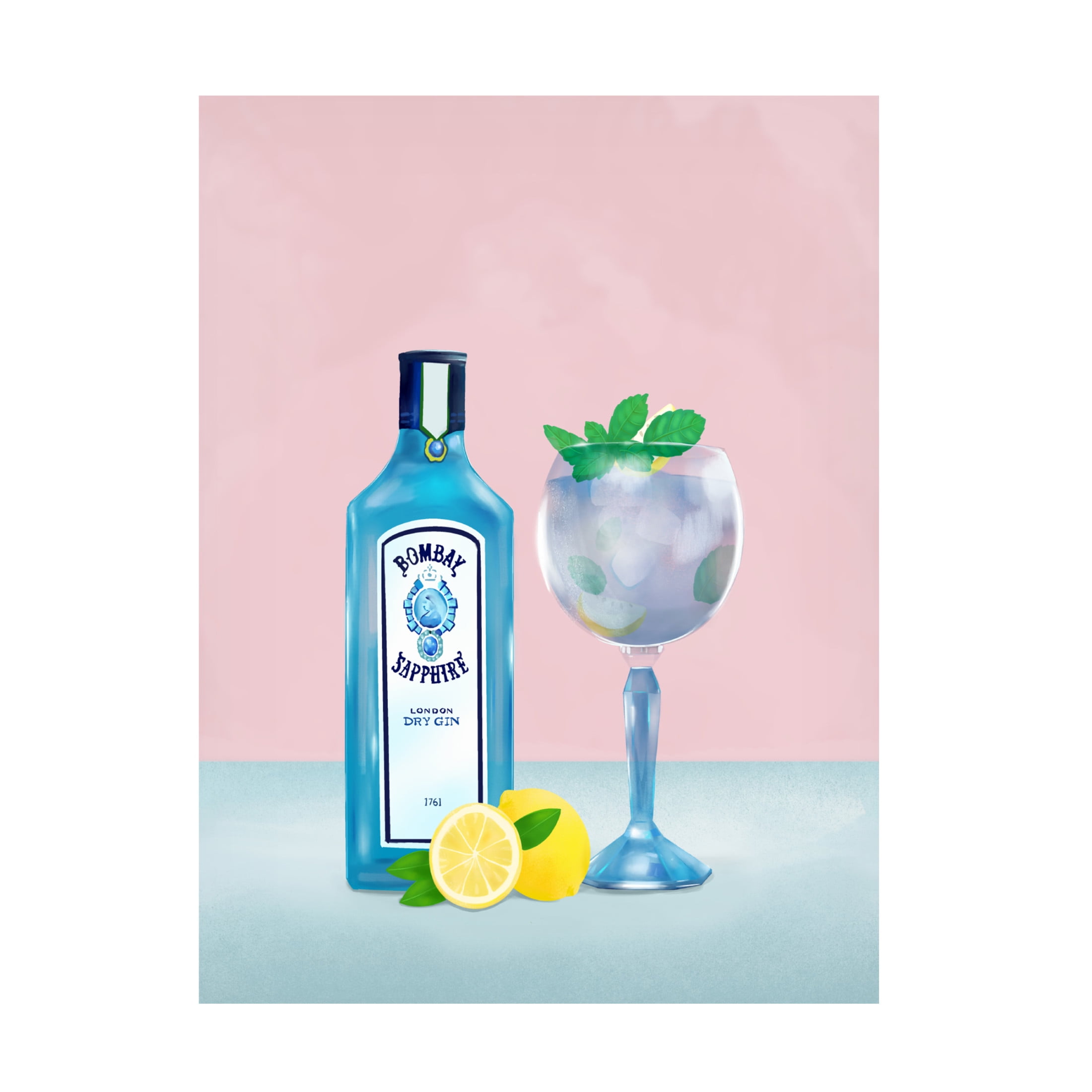Trademark Fine Art Petra Lizde  Gin Cocktail Canvas Wall Art
